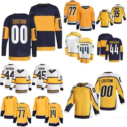 Team Hockey 44 Kiefer Sherwood Jerseys Kids Men Women 45 Alexandre Carrier 35 Pekka Rinne 47 Michael McCarron 90 Ryan Oreilly 14 Gustav Nyquist 77 Luke Evangelista