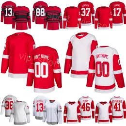 Hockey personalizzato 13 Maglie Pavel Datsyuk 88 Patrick Kane 41 Shayne Gostisbehere 37 JT Compher 17 Daniel Sprong 46 Jeff Petry 36 Christian Fischer Team Youth Women Men