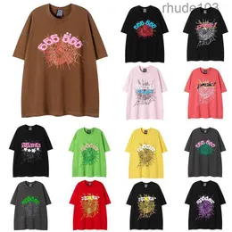 Diseñador para mujer para hombre Camisetas Sp5der Carta Impresa Moda Negro Rosa Camiseta Araña 555555 Algodón Casual Top Tees R3QP R3QP XSUA
