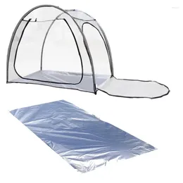 Tents And Shelters Plant Grow Tent 2 Doors Transparent Camping Portable Spherical For 2-3 Person Cold Proof Outdoor Stargazing