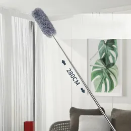 280cm Adjustable Telescopic Duster Brush Bending Dust Cleaner Feather Brushes Removal Household Dusting Cleaning Tools 240116