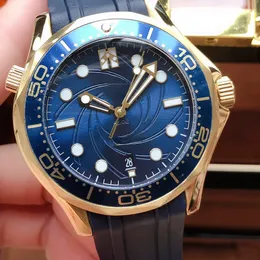 Top designer relógios Mens Watch 42MM Hippocampus Mens Luxo mulheres relógio Automa Nova Moda Relógio Verdade Cerâmica Anel Rologio Azul