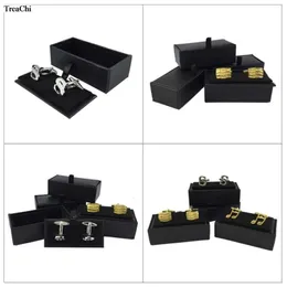 60pcsブラックカフリンクストレージcassket mens cufflinkジュエリーオーガナイザーケースカフリンクディスプレイギフトボックスバースデーギフトケース240116