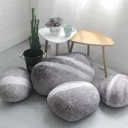 大きなぬいぐるみ石石の枕ホームデコレーションペブルリビングスロー枕240115