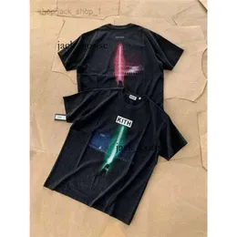 felpa polo Kith Kith Tshirt 2023 Uomo Donna Migliore qualità Vintage Stampa digitale Kith T-shit Tee Tops T Shirt 416