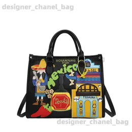 أكياس الكتف 2022 New Graffiti s للنساء عالي الجودة حقيبة الكتف حقيبة اليدين الأزياء محافظ Crossbody Bag Designer Satchel T240116