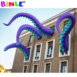 Elegantes tentáculos de polvo infláveis super gigantes com braço de preço acessível para decoração de Halloween 240116