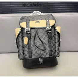 Designer-Rucksack für Herren, COCH Rucksack, Büchertasche, Geldbörse, Bagpack, Carriage Herren-Hitch-Rucksack, Laptop-Rucksack, Reisetasche, Herren-Rückseite W97G