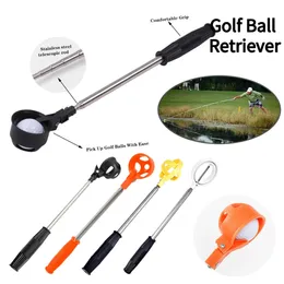 79 بوصة Golf Ball Retriever 8 أقسام من الفولاذ المقاوم للصدأ تلسكوبي باخرة أدوات التدريب العلوية لأداة المياه 240116