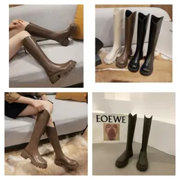 Botta Genuine Kate Leather Over-the-Knee Black Boots Teli da stiletto Punta di punta con la parte del stivale altissima per le scarpe da design da donna Factory Foo 79