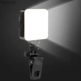 Selfie Lights Video Conference Light do laptopa telefonu komórkowego światła do selfie dla telefonu internetowego Lampa kamery internetowej do transmisji na żywo Lightingl240116