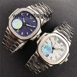 Automatisk Watch PP högsta kvalitet utgåva 7118 Parklocka med automatisk kedjerörelse Sapphire Crystal Mirror Ergonomisk rem