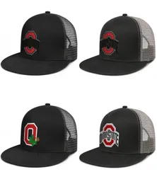 Ohio State Buckeyes Mens and Womens Grid Baseball Cap Cool Design Your Own Hip Hopflat Brimhats 1 차 팀 로고 스포츠 388 Footba6667505