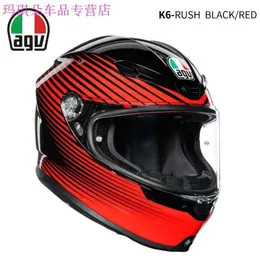 Casco integrale aperto Agv k s Casco moto da uomo Four Seasons Casco integrale da corsa antiappannamento Sicurezza estate Nero opaco JMFL