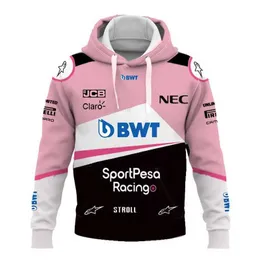 Match Point F1 BWT Racing Fan Hoodie Pink Comfort Jersey Team Line Men's Sweatshirt Clothing 2022 Säsong Racing Pink Power