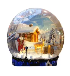 Globo gonfiabile della neve di Po gigante della decorazione gonfiabile di Natale 2M3M4M per la pubblicità di eventi6444562
