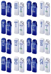 مخصصة إيطاليا المطبوعة Eurobasket كرة السلة قمصان 2022 Blue Home White Away 13 Simone Fontecchio Marco Spissu 1 Nicolo Mannion 6 9611993