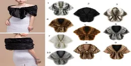 2019 New Bridal Wraps Colorful Faux Fur Shawl Women Winter Winter For Girl Prom Cocktail Party Cheap in Stock Size 145303285013