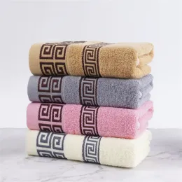 Czysty ręcznik bawełniany 34x75cm haftowane ręczniki dla dorosłych szybkie suche zagęszcza miękkie ręczniki 01absorbent