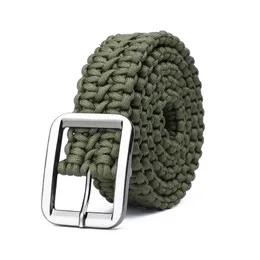 Paracord 550 Survival Belt Rope Hand Made Tactical Military Bracelet Outdoor Accessories Camping Hiking Equipment 240117