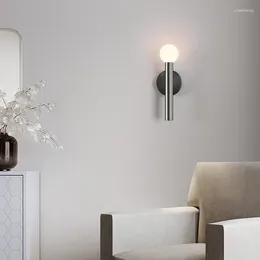 Lampade da parete Minimalista Led Light Luxury 4W Lampada da comodino nera Soggiorno moderno Camera da letto Cucina Ristorante Corridoio Corridoio Wandlamp