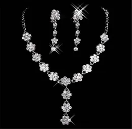 15025 Real Image In Stock Ivory Jewelry Sets With Earring Elegant Formal Prom Evening Party Wear Bridal Jewelry5551346