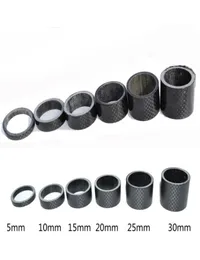 6PCSLOT Cykelbricka Spacer 118 039039 Kolfiberbricka MTB Bike Fork Spacers Set Cycling Headset Parts3966930