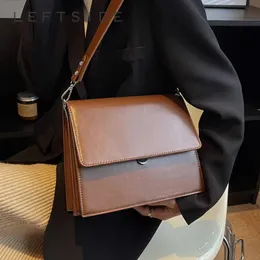 Sol çift katlı flep crossbody çantaları kadınlar için son trend tasarımcısı klasik omuz çanta ve cüzdanlar küçük siyah 240117