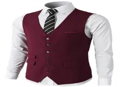 Burgundy Düğün Yelekleri Damat Yelek Bahar Kamuflaj İnce Fit Men039s Yelekler için Parti Özel Yapımı İngiltere Tarzı Donanması Donanma 9763689