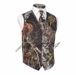 Camo Mens Wedding Vests Outerwear Groom Vest Camouflage Slim Fit Mens VestsVestTie1237537