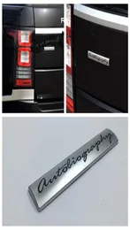 Adesivo per auto distintivo 3D in metallo cromato Autobiografia Logo Adesivo per emblema per carrozzeria per Range rover Vogue4108729
