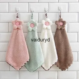 Towel 3 Seconds Quick Dry Hand Towel for Kitchen Coral Fleece Thickened Absorbent Dish Cleaning Cloth Sun Flowers Type Lattice Texturevaiduryd