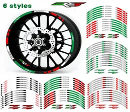 Moda creativa pellicola per pneumatici da corsa tendenza decorativa lettera a colori adesivo moto bordo interno decalcomania riflettente per APRILIA RS 1254290675