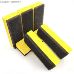 New 6Pcs Car Wash Foam Lacquer Coating Sponges Waxing Sponge for Glass Ceramic Coating Applicator Car Cleaning Car Wash Tools