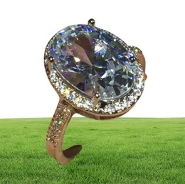 Vecalon Anello ovale grande Anello in argento sterling 925 con diamanti Anelli per fedi nuziali Per le donne Gioielli da dito vintage da sposa5457587