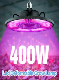 E27 Grow Light 100W 200W 300W 400W Luci a led ad alta luminosità AC85265V Lampada deformabile per piante tenda idroponica da interno2511221