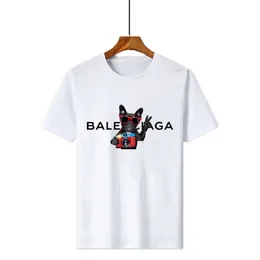 Street Top Men's Summer Bulldog Letter Print Luxury Short Sleeve T-shirt