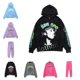 Hoodies Designer Erkek Hoodie Sweat Pant Örümcek Kapüşonlu Terzyolu Lüks Moda Genç Thug Pembe Pembe Eşleştirme Mor Torsuit Tasarımcı Kadın Track Takım