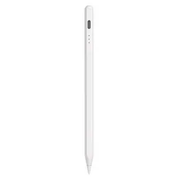 Universal Stylus لنظام Android iOS Windows Capacitive Screen Touch Pen for iPad Apple Pencil لـ Huawei Xiaomi Tablet Stylus ، أبيض نقي ، بسيط ، شحن