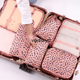 Borse portaoggetti Organizzatore da viaggio di grandi dimensioni da 6 pezzi Organizzatore di valigie portatile Organizzatore di vestiti Scarpe Borsa per il trucco Organizzatore di bagagli Borsa da viaggio Vaiduryd