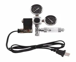 Sistema rium Doppio manometro CO2 Regolatore di pressione Contabolle Solenoide 220V Controllo EUUS Y2001062410499