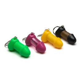 Party Favor Lovers Toy Sexy kluczowy łańcuch rozciągliwy Spring Penis Key Pierścień/prezent urodzinowy