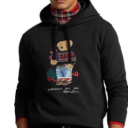 여자 후드 땀 셔츠 가을과 겨울 새 후드 선물 상자 작은 곰 인쇄 패턴 커플 스웨트 셔츠 폴