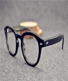 Okulary przeciwsłoneczne ramy szklanki Johnny Depp najwyższej jakości marka okrągłe okulary rama mężczyźni i kobiety szklanki oka oko