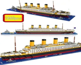 1860pcs NO Match Lepining RMS Titanic Cruise Ship Model Boat DIY Diamond Building Blocks Mini Micro Bricks Kids Toys Gifts C01192425921