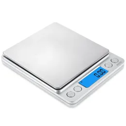 Balança digital de equilíbrio de peso, joias de cozinha, atacado, 2000g/0.1g, lcd portátil, mini balança digital eletrônica, caixa de bolso postal