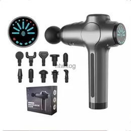 Elektriska massager droppshippande djupt tryck Lindrat massage pistol trådlös privat etikett Gym Body Muskel Massagun Fascia Gun YQ240117