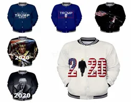 FashionDonald Trump 2020 Baseball Jacke Männer Frauen 3D Druck Herbst Winter Baseball Uniform Kleidung Männlich Weiblich Mantel Outwear Sweatsh5344494