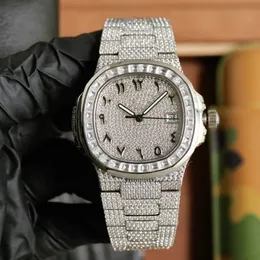 5711 Montre de Luxe Babysbreath Diamond Watch 40x11.5mm 사용자 정의 324 자동 기계식 이동 남성 시계 50m 방수