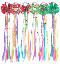 Christmas Butterfly Hair Accessories New Pattern Children Wigs Coiling Girl Ponytail Braid Headbands Party High Quality 2 8wj M21758513